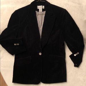 BLOOMINGDALES Velvet black blazer
